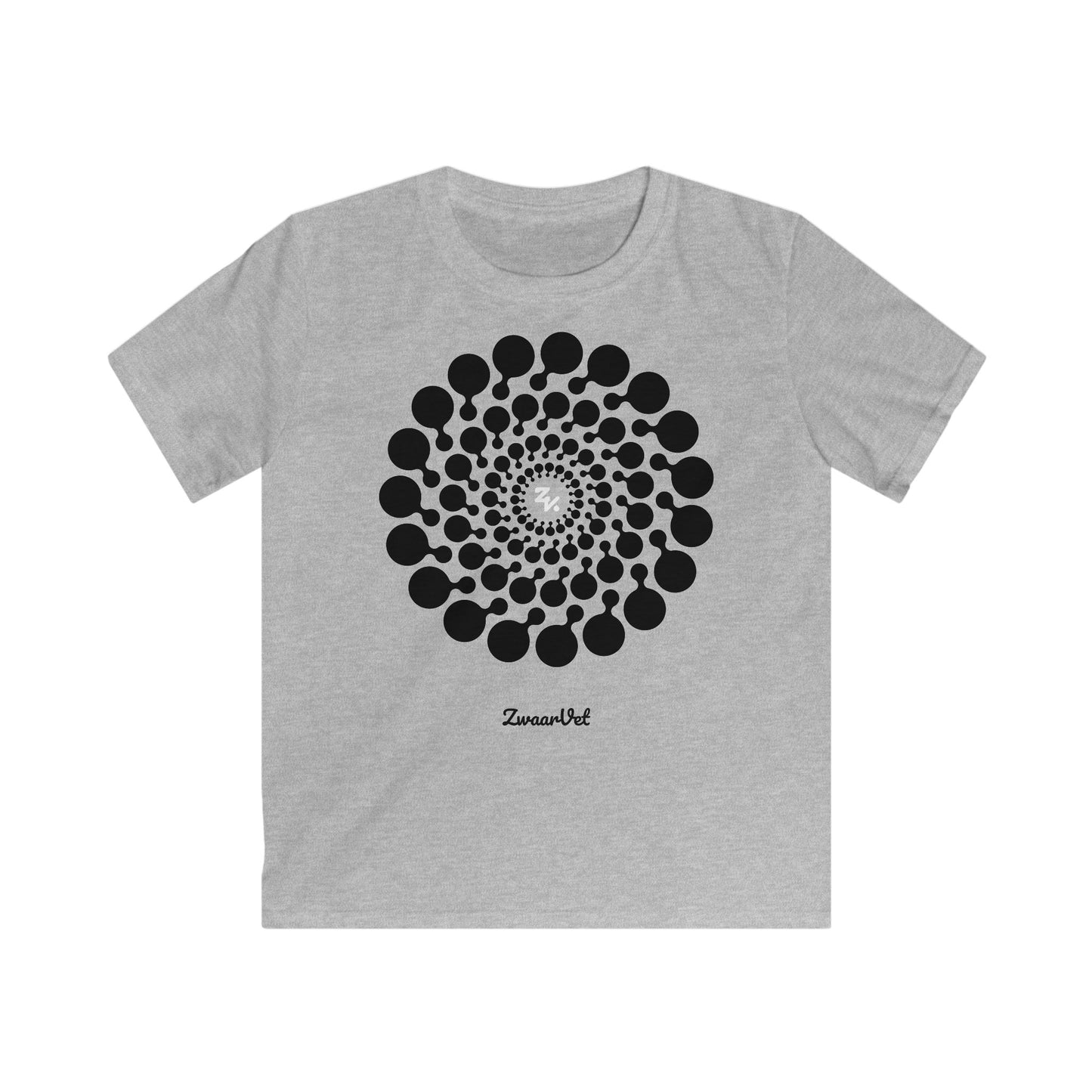 Floral Blob - Heather Gray Kids Tee