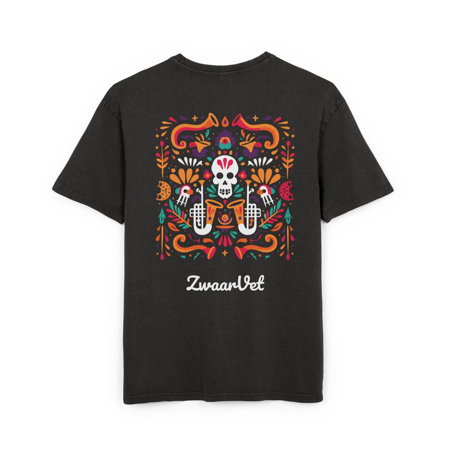 La Fiesta - Black Acid Washed Tee