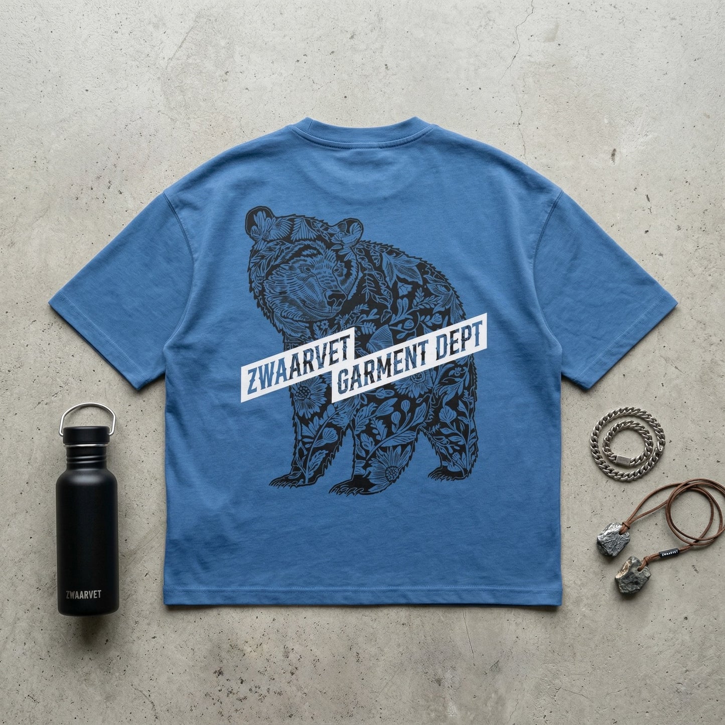 Bavarian Heartbreak - Dusty Blue Boxy Tee