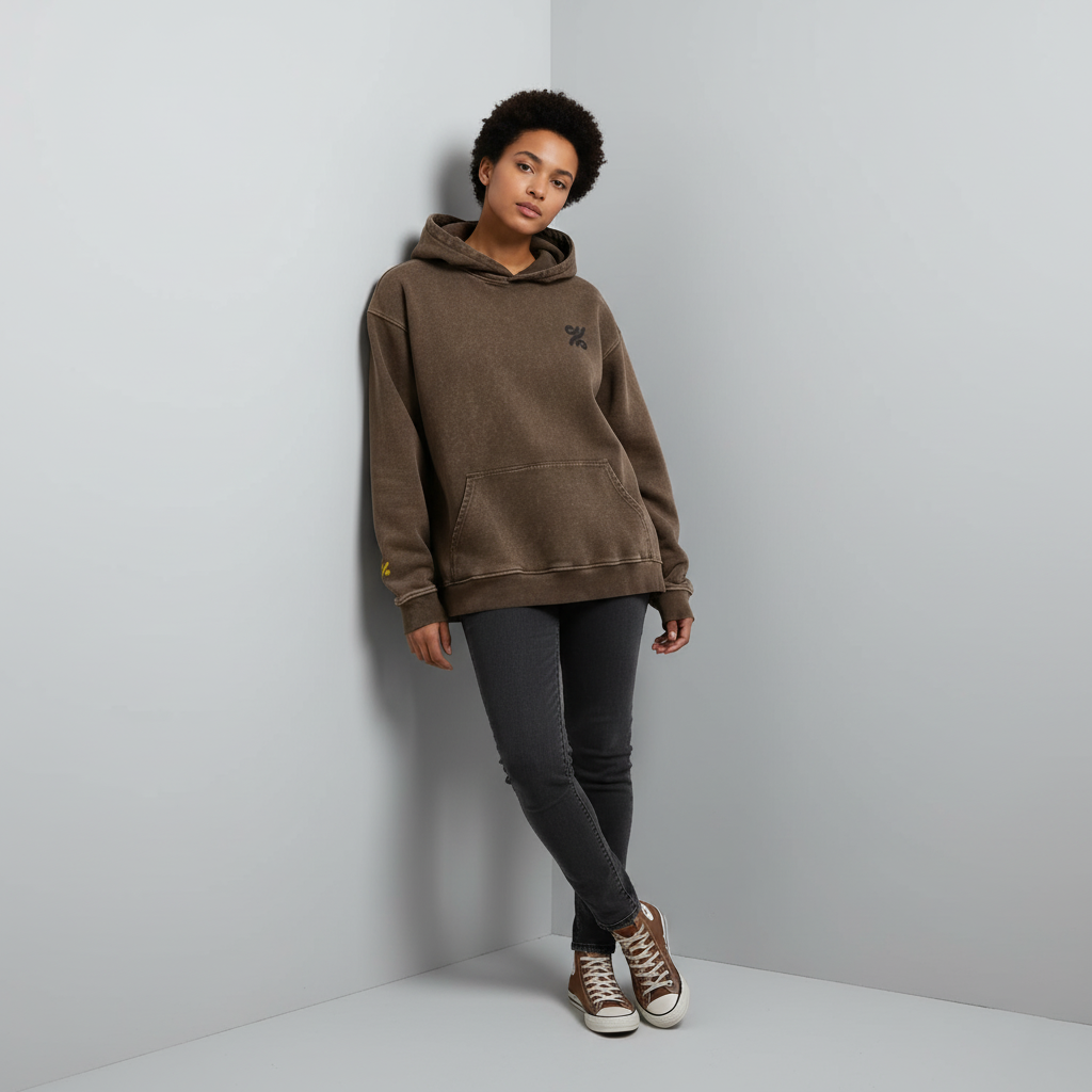Major Z Faded Brown Hoodie