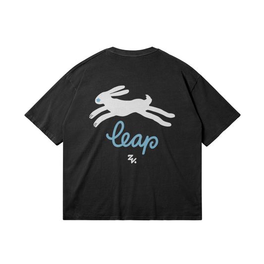 LEAP - Dark Gray Washed Tee