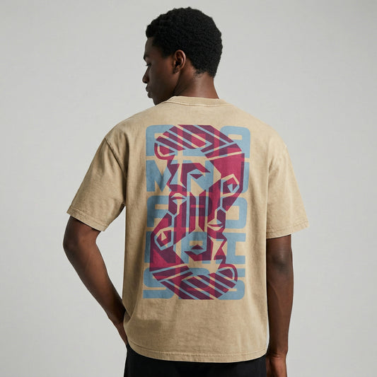 Adamn Japonais - Khaki Washed Tee