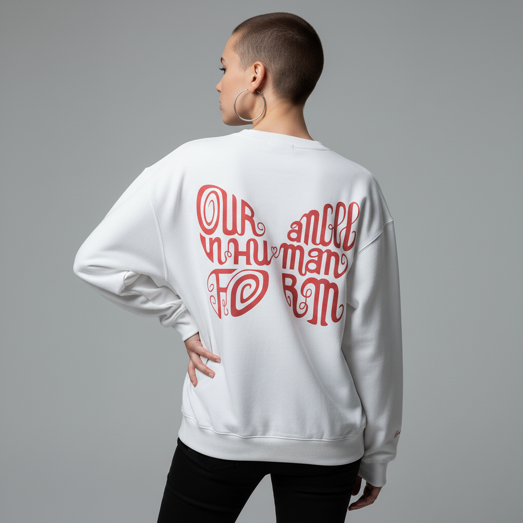 Our Angel In Human Form - Unisex Oversized Sweater