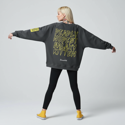 Deadly Modest Galaxy Kitten Sweatshirt
