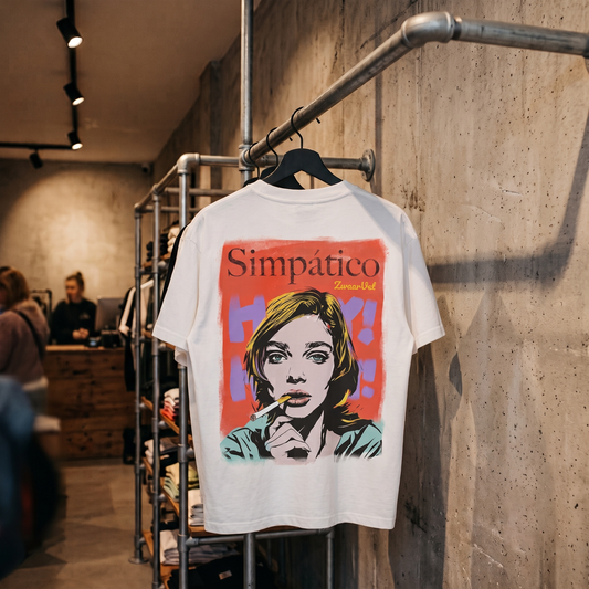 Simpático - White Oversized Tee