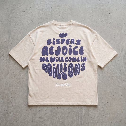 We Will Come In Millions - Apricot Boxy Tee