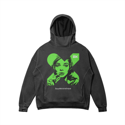 Green Smoke Snowboard Hoodie