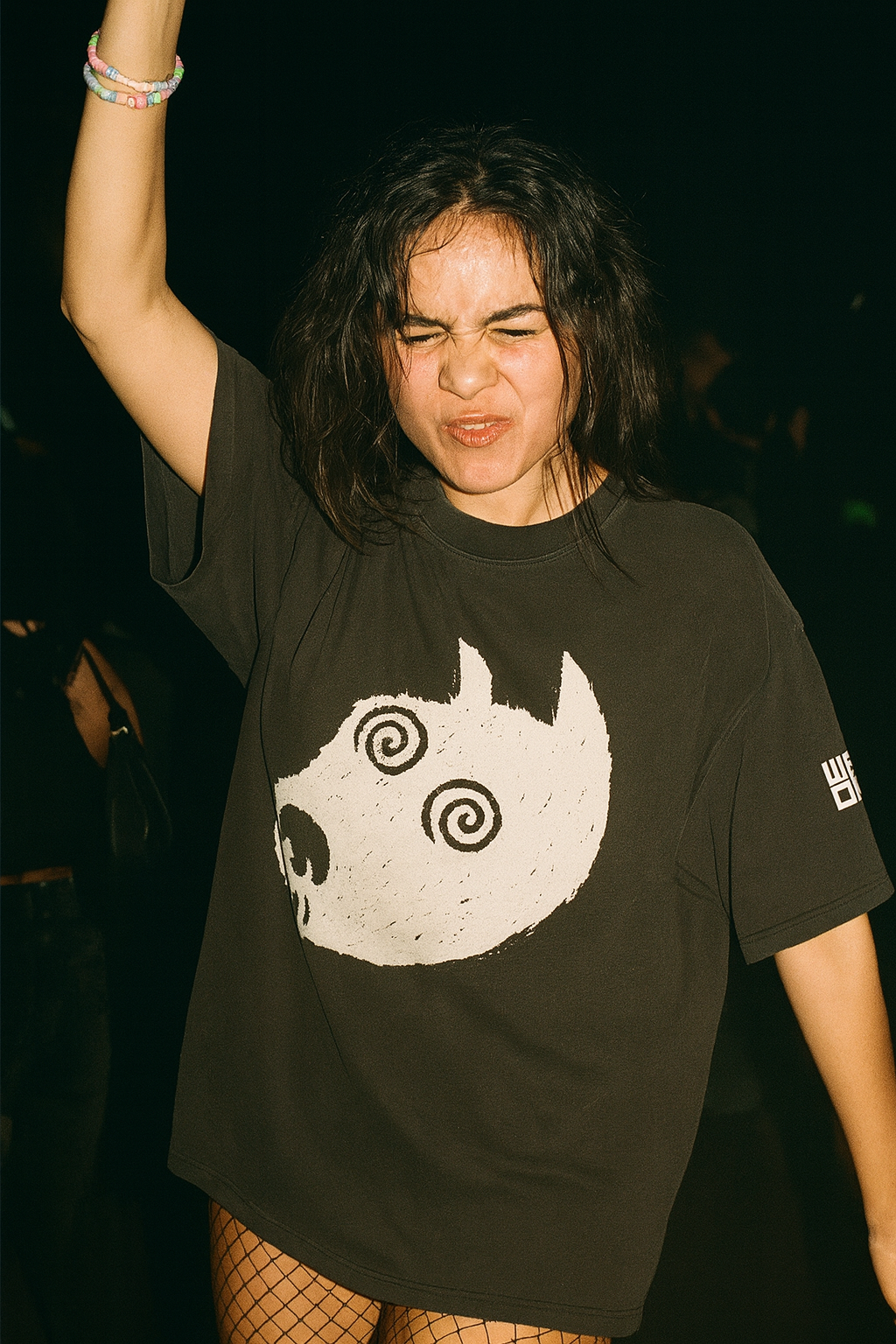 Wax Dog Mega - Faded Black Oversized Tee